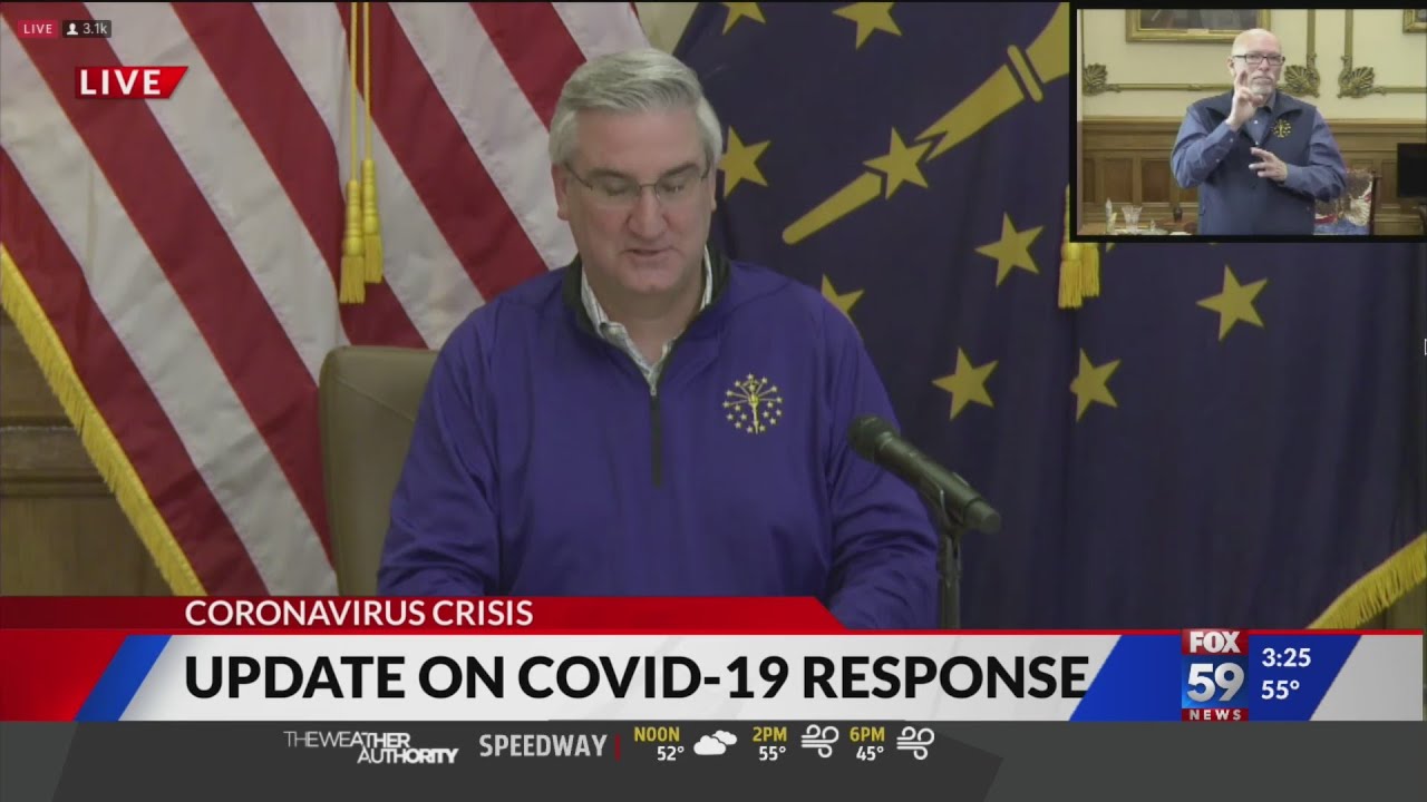 Gov. Holcomb COVID-19 update 5/8 - YouTube