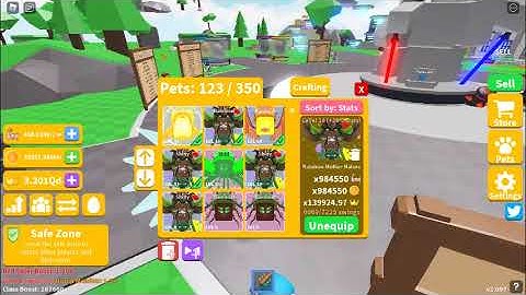 I HATCHED THE NEW BEST PET IN RAINBOW (RB TM mother nature in Roblox saber simulator)