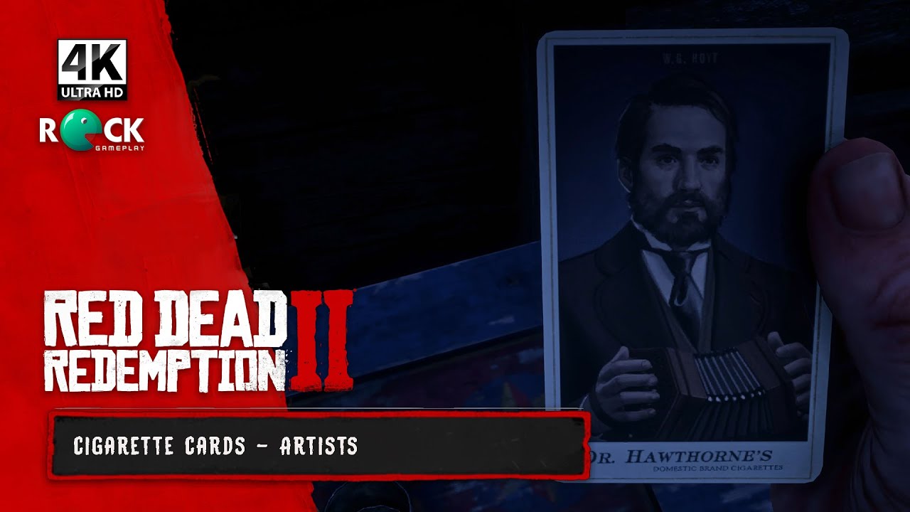 Red Dead Redemption II Gameplay | 4K 60FPS | Cigarette Cards | Artists | W.G. Hoyt