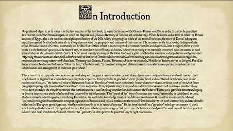 Herodotus Introduction