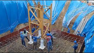 Construction of Tower Crane Foundation @TheConstructionManager