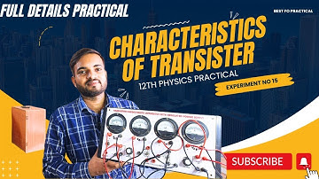 characteristics of transistor #experiment  #class12thphysics @a2zpractical991