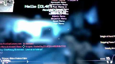MW2 Elitemossy v7 Mod Menu on PS3