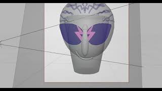 2D 3D character design in blender screenshot 4