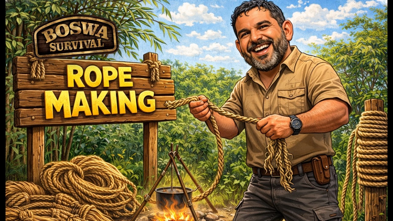 How to make ROPE from Tree Bark - YouTube
