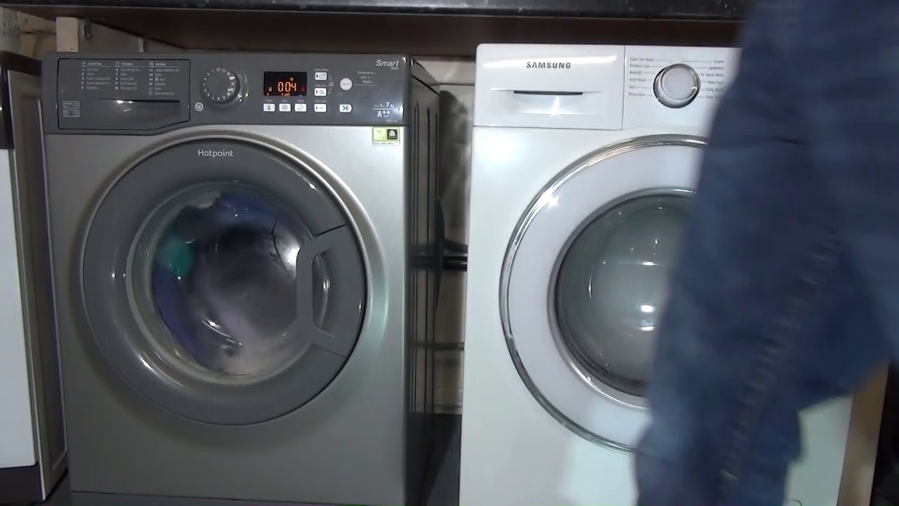 Spin race No.119 Hotpoint vs samsung 1400rpm YouTube
