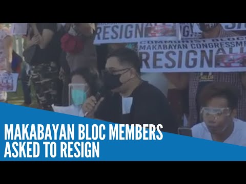 Makabayan bloc members asked to resign