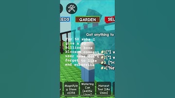 50 sub giveaway 30 billion comment user name in the comments #growagarden #roblox #giveaway