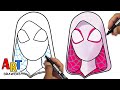 How to draw gwen across the spiderverse