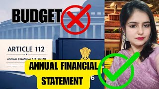 Budget is nowhere in constitution, then what?