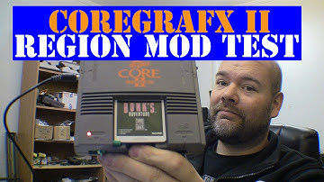 PC Engine CoreGrafx II region mod board test