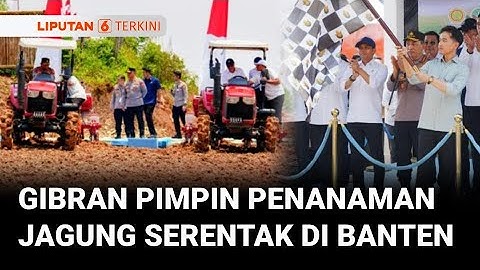 Wapres Gibran Pimpin Penanaman Jagung Serentak Polri di Banten | Liputan 6