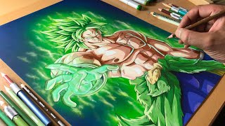 Drawing BROLY - Dragon Ball Super Artwork - Timelapse | Artology
