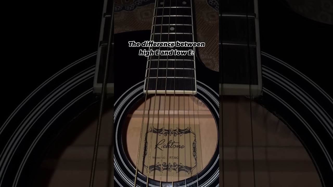 Смотреть «High E vs. Low E String Explained in 30 Seconds! 🎸🧠» на YouTube Смотреть «High E vs. Low E String Explained in 30 Seconds! 🎸🧠» на YouTube