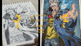 Trafalgar D Law 🔥Anime Drawing|One Piece|