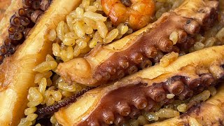 أخطبوط 🐙 مدفون في الأرز 🍽️