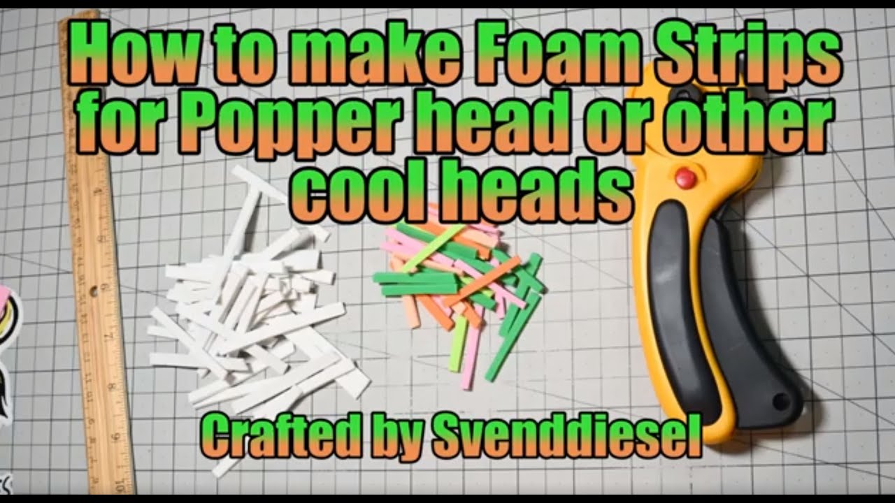 pattern armonici How to make Foam Strips for Popper and other cool heads tutorial