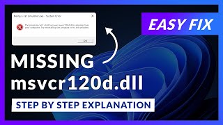 msvcr120d.dll Error Windows 11 | 2x FIX | 2023