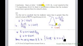Stats 7: Hypo Testing Part 06- Eg 2 & Eg 3