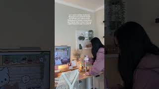 Full time work from home nurse &amp; content creator | Cozy vibes | Cozy Desk set up 🤍