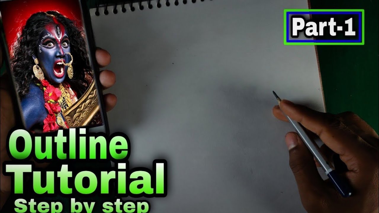 kali 🔥mata ✍️drawing|kali mata drawing easy| 😡angry kali mata drawing| drawing|siyaram k art| - YouTube