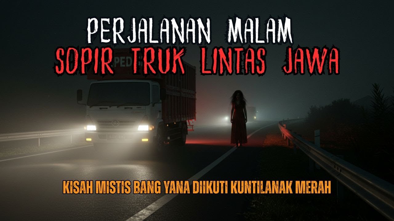 KISAH SOPIR TRUK PALING HOROR PERJALANAN MALAM LINTAS JAWA - cerita mistis