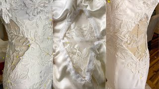 DIY Wedding Dress: Crepe and Lace Wedding Dress Part 2