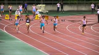 20140705 四大戦 男子100mOP4組 割田 平岡 長久 今井