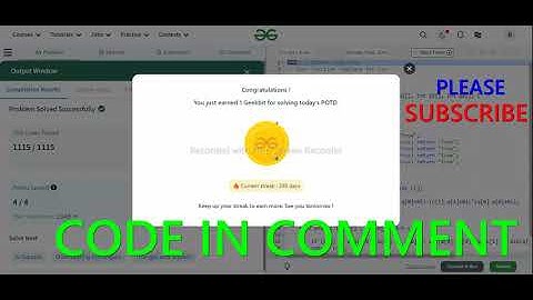 GFG POTD 17/06/2024 IN C++ MOST IMPORTANT INFORMATION | CODE IN COMMENT #geeksforgeeks #gfg #potd