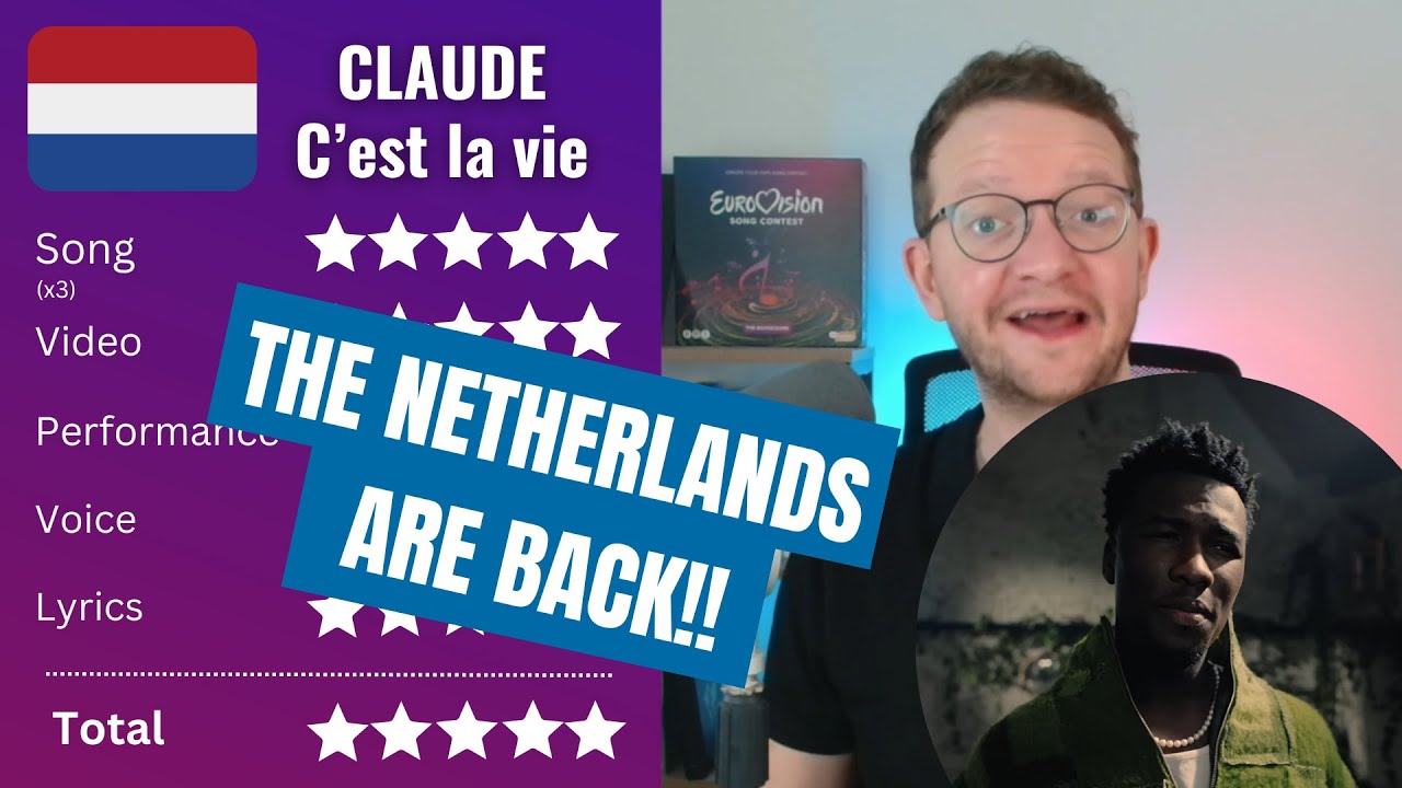 RATING Claude - C'est la vie - NETHERLANDS EUROVISION 2025 - YouTube