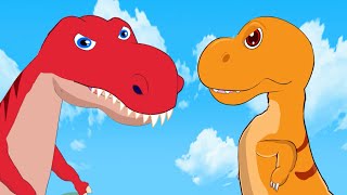 The Giant Dinosaur had a huge size When there was a magic mirror | funny dinosaur | Dinosaur Family
