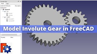 How to Model Involute Gear in FreeCAD | FreeCAD Gear | FreeCAD Tutorial | FreeCAD Part Design |