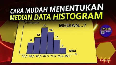Cara Mudah Menghitung Median Pada Histogram (Data Kelompok)