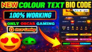 How to write colour text in free fire bio code
