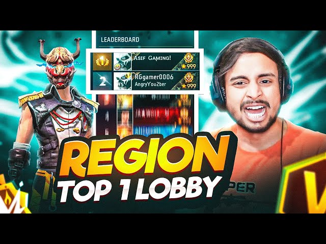 Angry Youtuber Rg Gamer 🤬 Tried To Break My Streak In Region Top 1 Lobby 🤯 Garena Free Fire class=