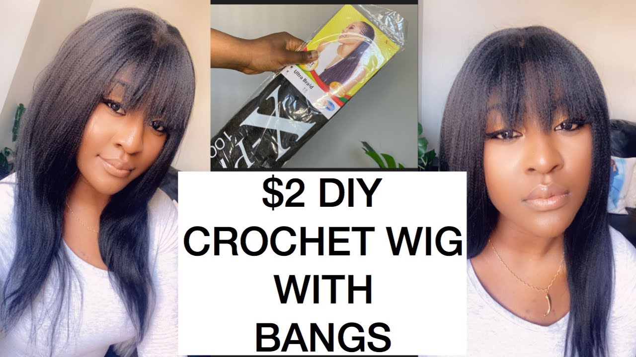 HOW TO MAKE A STRAIGHT CROCHET WIG WITH BANGS USING XPRESSION