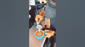 classic latte art for my friend ☕#shorts #coffee #latteart #youtubeshorts