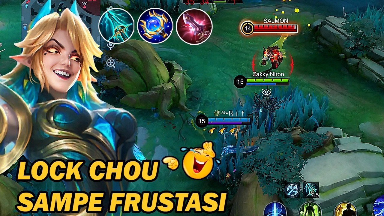 EUDORA MODE SEMAK!! LOCK CHOU YG SUKA AGRESIF SI PALING JAGO SAMPE KESAL‼️- MLBB