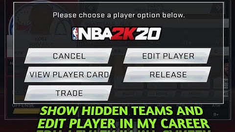 How to edit your player in Mycareer all versions (v75 - v98)