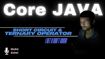⚡ Short-Circuit & Ternary Operators in Java | Efficient Conditional Statements Explained!