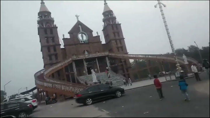 Children's visit big church so beautiful this church is in gouripatnam