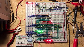 Breadboard Computer: ALU and Register Demo