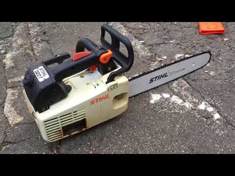 STIHL スチールエンジン チェーンソー 020T - YouTube