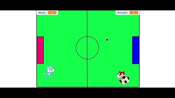 How to make a 2 player football game in Scratch. (Part 2) Making the Soccer ball.