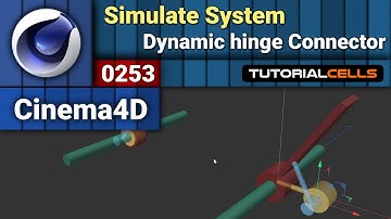 0253. Simulation system ( Dynamic hinge Connector ) in cinema 4d