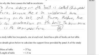 2014 Level 2 mechanics exam (QUESTION FOUR)