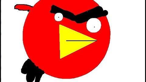EASY WAY TO MAKE ANGRY BIRD ON TUX PAINT