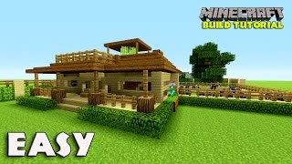How to make a survival house in minecraft | Easy | Farm House Tutorial