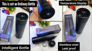 intelligent Bottle with temperature display unboxing & review