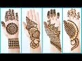 Top 4 Easy Stylish Simple Mehndi designs - Beautiful Mehendi design for front hands - Henna designs